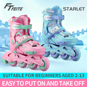 <span class=keywords><strong>Pattini</strong></span> in Linea Regolabili OEM <span class=keywords><strong>per</strong></span> Bambini Principianti, Ruote in PU, Leggeri e Resistenti, Scarpe da Pattinaggio <span class=keywords><strong>per</strong></span> Esterni - Product Image 3
