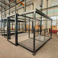 Structure de maison modulaire préfabriquée à ossature métallique, capacité de charge élevée, structure en acier de 40 pieds, extensible, pour maison conteneur