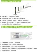 Iso 14443a 13,56 MHz Chip NFC incorporado en Etiqueta de vidrio Rfid