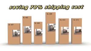Đầu giường đầu giường Bàn Vải tủ quần áo màu đen với 2 ngăn kéo lưu trữ đồ nội thất phòng ngủ - Product Image 6