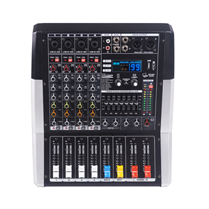 Mezclador <span class=keywords><strong>de</strong></span> Audio Profesional <span class=keywords><strong>de</strong></span> 4/6/8 Canales con 99 Efectos DSP, Consola <span class=keywords><strong>de</strong></span> <span class=keywords><strong>DJ</strong></span>/Mezclador <span class=keywords><strong>de</strong></span> Audio <span class=keywords><strong>de</strong></span> 2X300W <span class=keywords><strong>para</strong></span> Transmisión en Vivo y Grabación en Estudio - Product Image 2