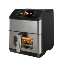 Freidora de Aire Digital Inteligente de 6.5L con Pantalla Táctil TFT de 4.3 Pulgadas, Recetas Integradas, Horno Eléctrico Digital a Color para Uso Doméstico