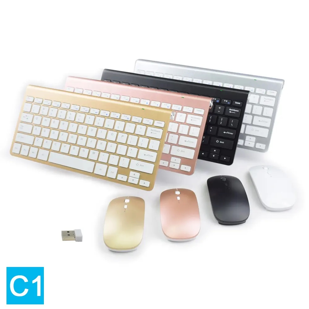 무선 키보드 및 마우스 콤보 노트북 PC 컴퓨터 홈 사무실 가위 구조 키