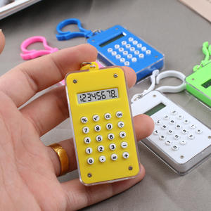 Mini calculadora para estudiantes, 70mm x 40mm, pantalla de 8 dígitos, llavero, ordenador portátil de mano, alimentado por batería - Product Image 3