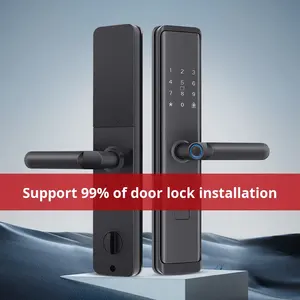 गर्म त्वरित अनलॉक स्मार्ट फिंगरप्रिंट दरवाजा लॉक एंटी-चोरी दरवाजा पासवर्ड लॉक एंटी-चोरी डोर पासवर्ड लॉक अर्ध-स्वचालित मॉडल घरेलू सुरक्षा के लिए - Product Image 5