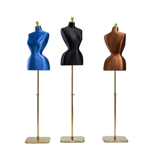 Tissu BBL femme courbes buste Mannequin robe forme vêtements forme <span class=keywords><strong>taille</strong></span> grandes hanches buste demi corps or Mannequin femme torse - Product Image 1