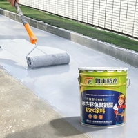 Matériau de construction bleu innovant et économique pour carrelage de salle de bain, revêtement imperméable à base de polyuréthane aqueux