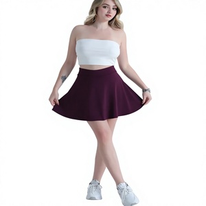 Falda de Yoga Informal de Mezclilla, Diseño Nuevo, Asimétrica, con Bolsillos Laterales, Reversible, Transpirable, de Secado Rápido, Suave, 100% Algodón - Product Image 1
