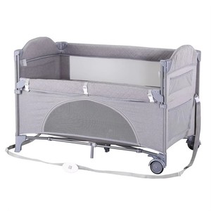 Lit de voyage pliable moderne en métal, portable, avec moustiquaire, pour chambre et salon - Product Image 3