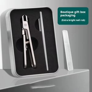 Coupe-ongles à grande ouverture en acier inoxydable, ciseaux à ongles anti-éclaboussures, ensemble de pinces à ongles individuelles de grande taille - Product Image 3