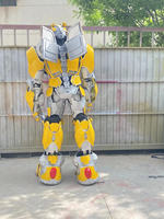 Échasses géantes, costume de cosplay de robot LED de taille humaine, costume de fête de carnaval incroyable