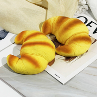 Jouet anti-stress en PU à ressort à récupération lente, en forme de pain artificiel, fabriqué en usine, pour accessoires de cuisine, boulangerie, cadeaux pour enfants