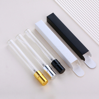 Flacon de parfum miniature en verre SUMEEAR avec logo personnalisé, 10 ml, avec boîte cadeau en papier, pompe en aluminium, atomiseur de parfum en verre rechargeable