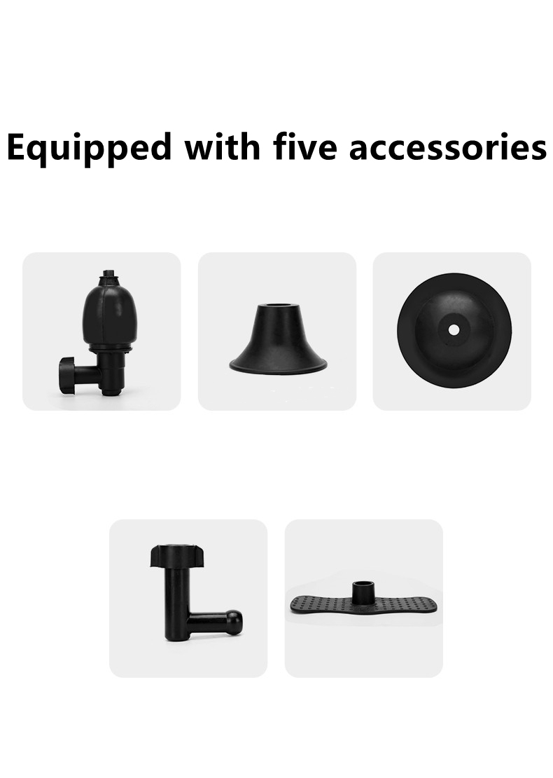 Factory Supply Kitchen Bathroom Sink High Pressure air Dredge to Remove Pipe Vegetable Hair Pipeline Dredge Toilet Plunger · image 4