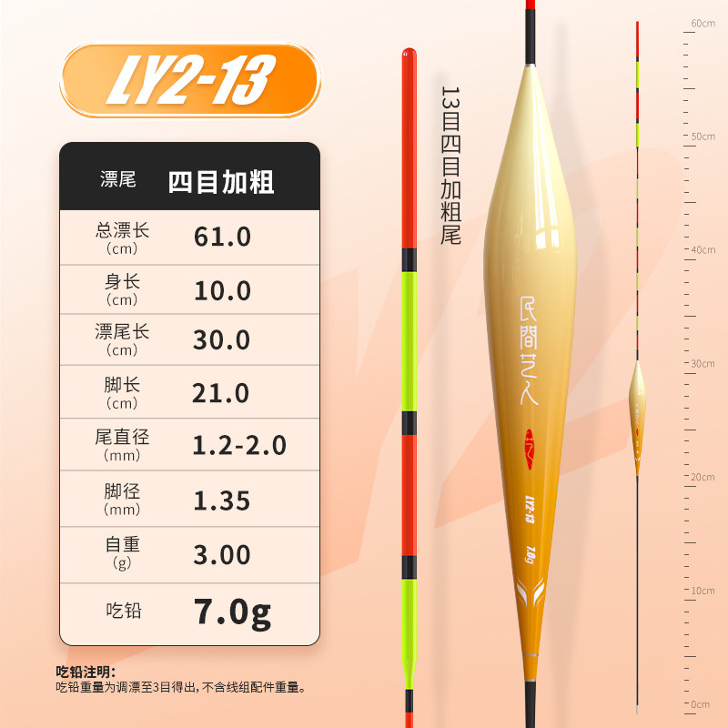 Flamingo gen2-ly2-13 plomb-7g/610cm, toute la zone d'eau, accroche-regard