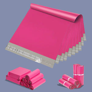 Vente en gros de 100 sacs express roses épais de 25x35cm, sacs d'emballage imperméables autocollants pour vêtements et logistique - Product Image 1