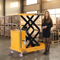 Plataforma Elevadora Eléctrica de Tijera JIALITE de Alta Resistencia, Capacidad de 2000 kg, Plataforma Hidráulica Móvil de Acero al Carbono, 1200x600 mm