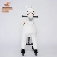 Dalian magicprince große mechanische schaukelspielzeug pferd, Fahrt auf hüpfen auf und ab und bewegen, für Kinder 4 zu 15 Jahre alt