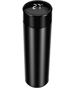 Thermos intelligent numérique 500 ml en acier inoxydable avec affichage de la température LED, gourde isotherme avec infuseur à thé - Product Image 1