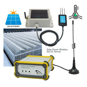 Wireless LoRaWAN <b>Solar</b>-<b>Powered</b> Soil EC Sensor Monitoring Real-Time <b>Radio</b> Wave Wireless Analog Signal Sensor - Product Image 1