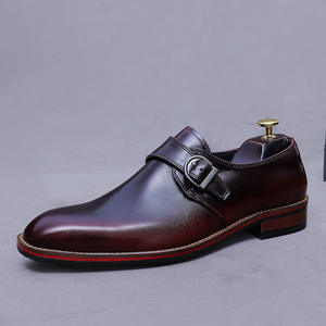 Zapatos Oxford de Lujo para Hombre con Tiras de Monje - Venta al por Mayor Personalizada - Zapatos Formales Casuales con Punta Cuadrada que Aumentan la Estatura - Product Image 5