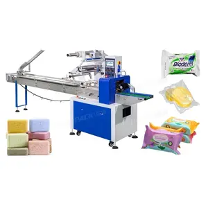 High Speed Horizontal Multi Function Bar Soap Plastic Sachets Packaging Packing Machine