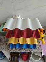 Organisateur de tasses en métal multicouche à forme ondulée, design minimaliste portable pour rangement sur table à la maison