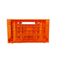 Paniers pliables empilables à 30 trous, bacs en plastique maillé mobiles 40L-80L pour fruits et légumes Liyang LYZZX ISO9001