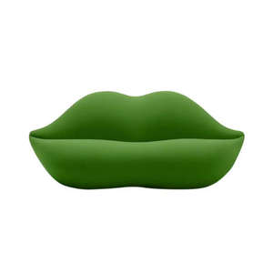 Sofá en forma de labios rojo rosa sofá en forma de beso sofá en forma de labios de terciopelo moderno al por mayor - Product Image 3