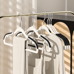 多機能滑り止め衣類プラスチックハンガー省スペーススカートハンガー（スーツ、コート、シャツ用） - Product Image 6