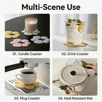Support de casserole, dessous de plat en silicone extra épais pour protéger la table et le comptoir, accessoires de cuisine, décoration et accessoires pour plats chauds