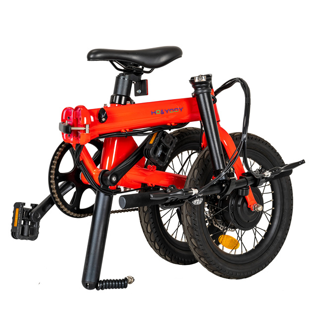 Hottech 16 Inch High-Speed Electric Bike with Integrated Battery Recommended Chinese Golden Manufacturer Electronic Smart Type