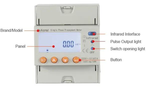 Acrel ADL100-EYNK/<span class=keywords><strong>F</strong></span> ประเภทมิเตอร์วัดพลังงานไฟฟ้าแบบเติมเงินพร้อมซิมการ์ดเติมเงินมิเตอร์ - Product Image 4