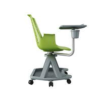 Chaise d'entraînement multifonctionnelle moderne avec table et bloc-notes intégrés pour les conférences ou les études