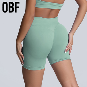 कस्टम लोगो त्वरित शुष्क निर्बाध फिटनेस डिपो, योग जिम, महिलाओं के लिए उच्च कमर शॉर्ट्स उठाने वाली स्पोर्ट्स कसरत बट - Product Image 4