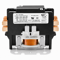 Contacteur AC 30A 2 pôles, contacteur magnétique HVAC, contacteur électrique robuste pour climatiseur, compresseur de réfrigération