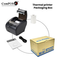 Printer Thermal POS Kecepatan Tinggi untuk Sistem POS, Printer Struk Stok, Pemotong Otomatis 80mm, Printer Label Thermal Murah