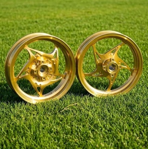 Ruedas de Modificación para Scooter Honda Giorno - Llantas de Aluminio Fundido CNC, Ruedas de Conversión con Frenos de Disco Delanteros y Traseros - Product Image 6