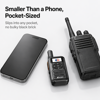 Radio PoC 4G LTE XUNLIBAO D8 Mini portable de poche avec batterie amovible, 6 couleurs, USB Type-C, talkie-walkie portable longue portée