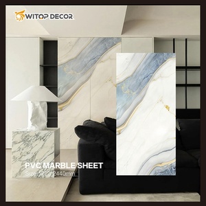 New Design High Glossy Flexible 3mm <strong>PVC</strong> Marble Sheet Alternative - Product Image 3