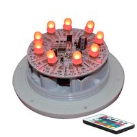 Base lumineuse LED sans fil rechargeable à piles, à changement de couleur, pour remplacement sous les meubles, tables et chaises