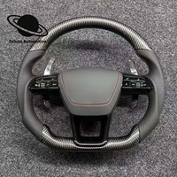 Volant en cuir à fond plat personnalisé pour Audi A3 A5 8V A4 B8 A5 A6 A7 Q3 Q5 Q7 S8 R8 S3 S5 S7 RS7 – Vente Flash