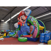 Château Gonflable Commercial en Promotion pour Enfants, Château Gonflable Mario, Trampoline Gonflable