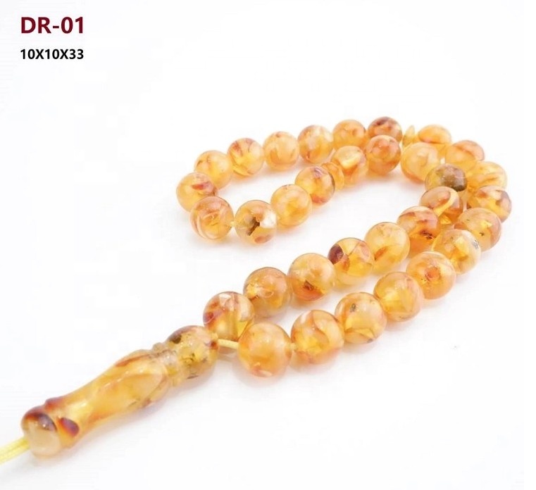 Set 2 Tasbih Musulmani Da Preghiera Rosa – 99 Perline Con Nappa Lunga – Rosario Islamico - 2