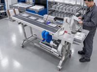 Machine de pagination industrielle pour sacs souples en carton, applications de codage, d'étiquetage, de comptage et de tri basées sur convoyeur, moteur d'alimentation IFeeder