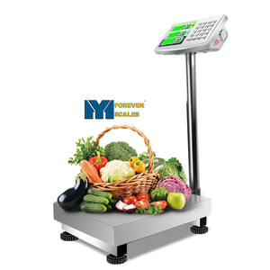 60/100 किलोग्राम स्टेनलेस स्टील भारी शुल्क प्लेटफॉर्म स्केल एलसीडी/एलईडी इलेक्ट्रॉनिक वजन स्केल - Product Image 4