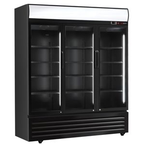 GGM Gastro Beverage <b>Refrigerator</b> - 1500 Liters - with 3 Glass Doors & Advertising Display - Product Image 3