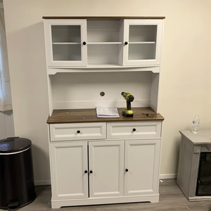 <span class=keywords><strong>Buffet</strong></span> moderne de luxe en chêne massif avec tiroirs de rangement pour le salon et la cuisine - Product Image 3