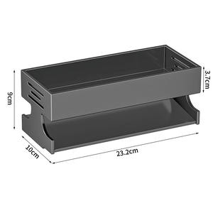 Nouvelle cuisine murale en acier au carbone raffiné support <span class=keywords><strong>de</strong></span> rangement sans perçage suspendu étagère à épices échalotes gingembre <span class=keywords><strong>ail</strong></span> égouttoir panier - Product Image 3