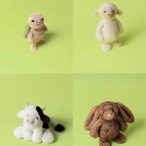 İngiltere Tarzı İlkbahar Sonbahar Koyun Peluş JC Sevimli PP Pamuk Doldurulmuş Oyuncak, 31-50 cm Doğum Günü Hediyesi için Konfor Bebek - Product Image 3